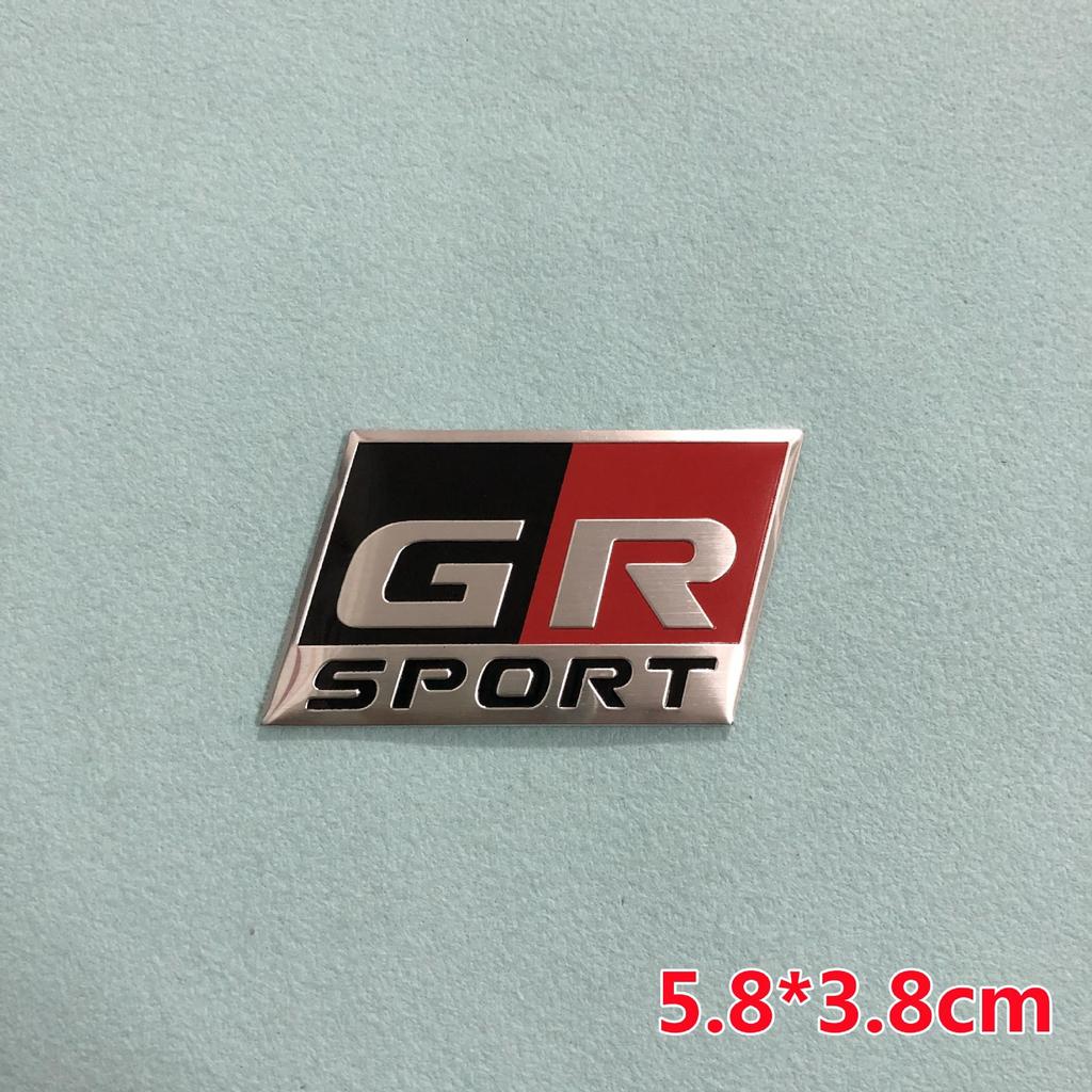 Toyota GAZOO Racing Metallaufkleber-Set: Lenkrad-, Seiten- und Dekorationsaufkleber mit GR-Logo