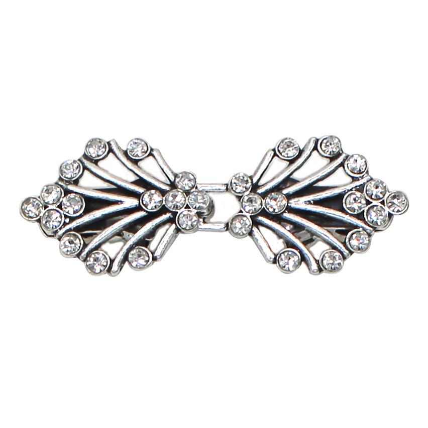 

1 шт. Затискач для светра з пряжкою для шарфа в ретро-стилі, універсальний One Size срібний