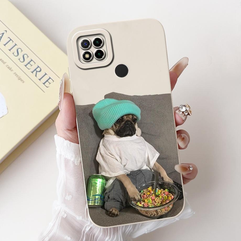 For Xiaomi Redmi 9 9Prime 9A 9AT 9C NFC 9T 9 Power Case Soft Silicone Housing Goothic Style Cartoon Panda Flower Back Cover