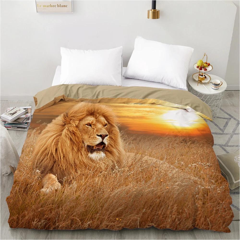 3D Duvet cover QuiltBlanketComfortable Case Luxury Bedding 135 140x200 150x200 220x240 200x220 for Home animal tiger