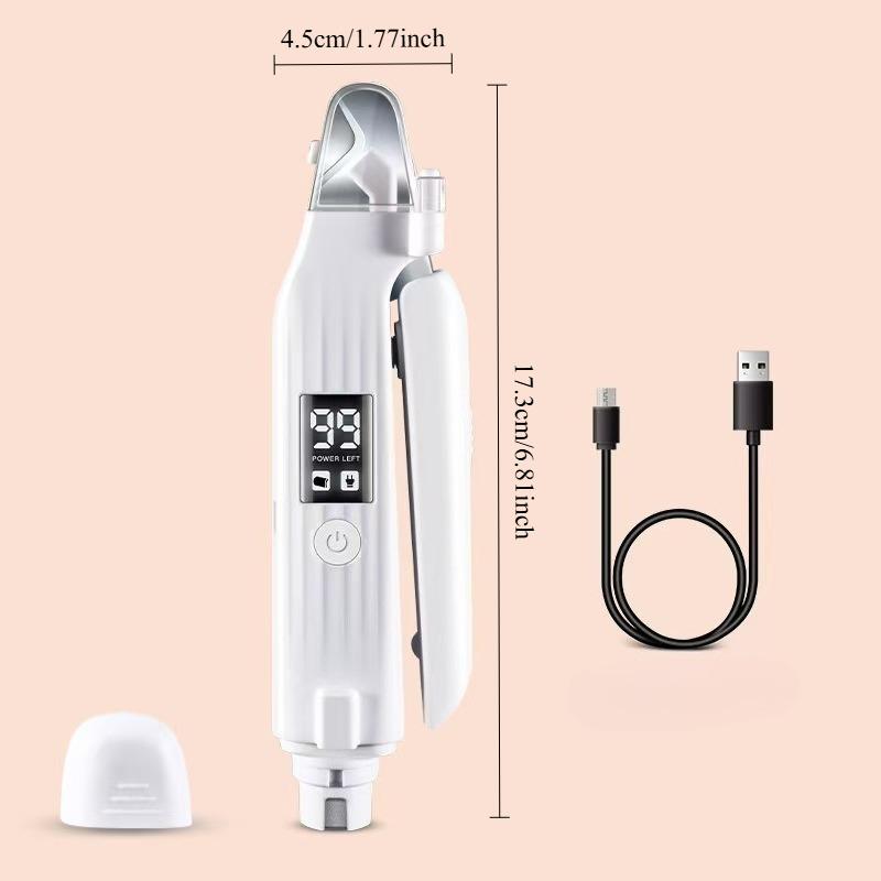 

2 in 1 Electric Pet Nail Trimmer LED Lights Dog Cat Nail Grinder for Small Medium Large Pets Painless Clipper Pet Products