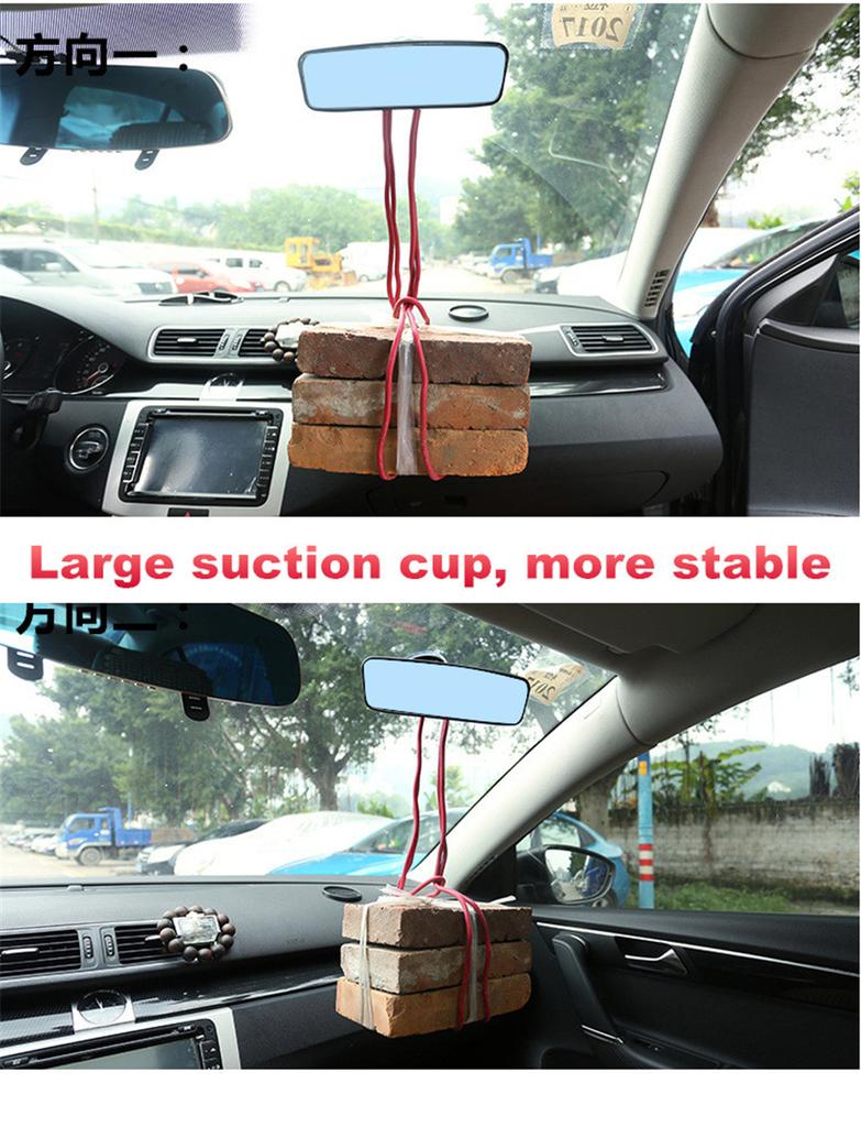 Universal Car Interior Wide Flat Interior Rear View Mirror With TPU Big Sucker