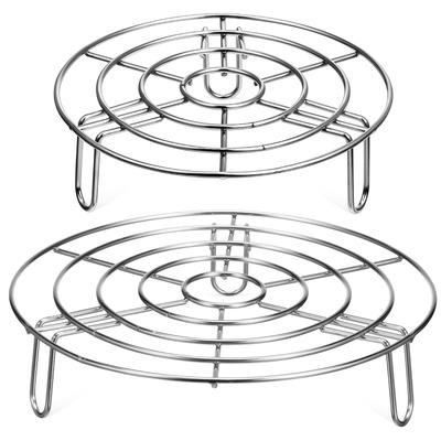 2 Pcs Steamed Vegetable Stand Steamer Basket Insert For Pot 304 Stainless Steel