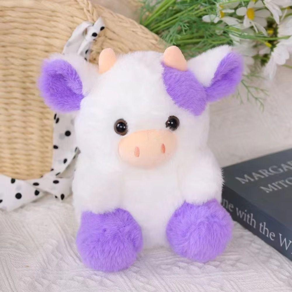 Strawberry Doll Cow Plush Toy Cartoon Strawberry Cow Stuffed Cow Doll  Christmas Gift