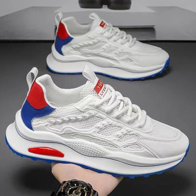 Summer Breathable Men's Shoes New Outdoor Mesh Mesh Shoes Sports and Leisure Junior High School Students Platform Dad Trendy Shoes