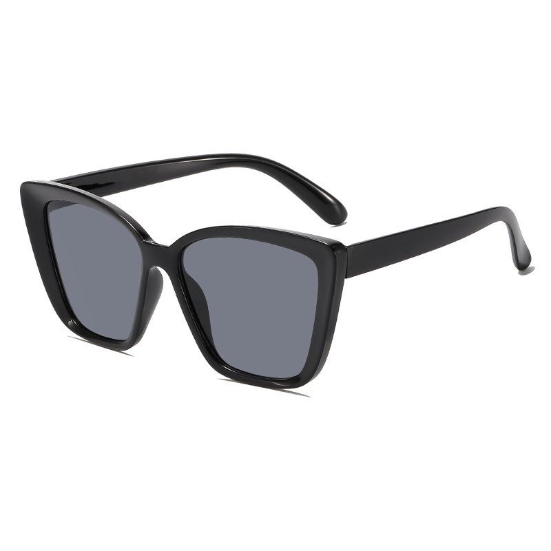 Trendy Cat-Eye Sunglasses with Hollow Legs and Large Square Frame