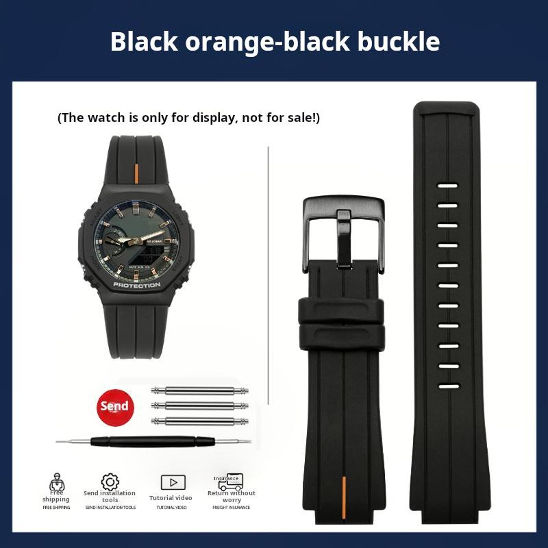 Pulseira de Silicone Para Casio G-SHOCK GA-2100 Pulseira de Silicone GA2100 GA2110 GA-B2100 DW5600 GM5600 Modificado masculino borracha Pulseira de Relógio