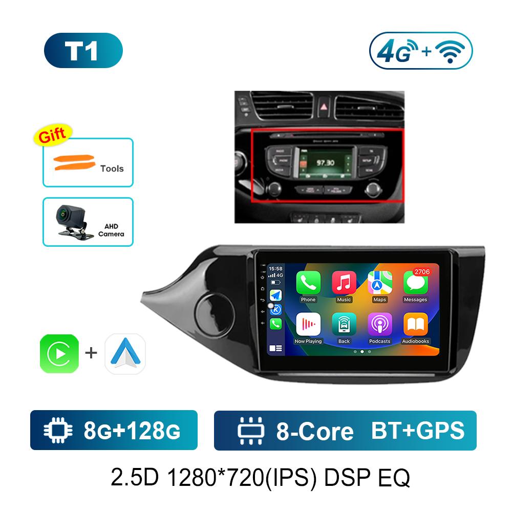 Bluetooth Android System GPS Navi 4G Car Video Multimedia Player 9 Inch for KIA CEED JD Cee'd 2012-2018 IPS Screen WiFi Carplay