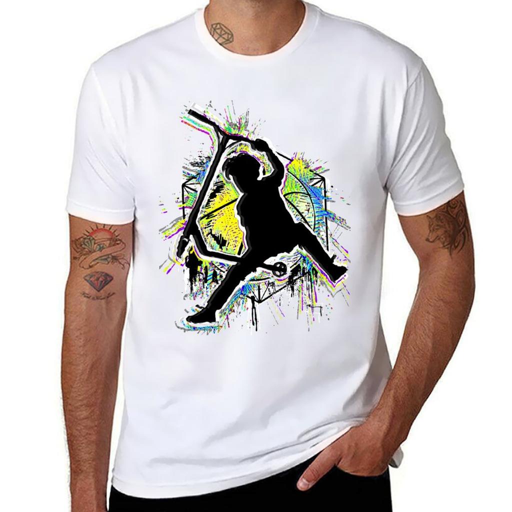 Colorful Scooter  Stuntscooter  Kick Stunt Scooter Tshirt Quick Dry Outdoor Sports Tshirt