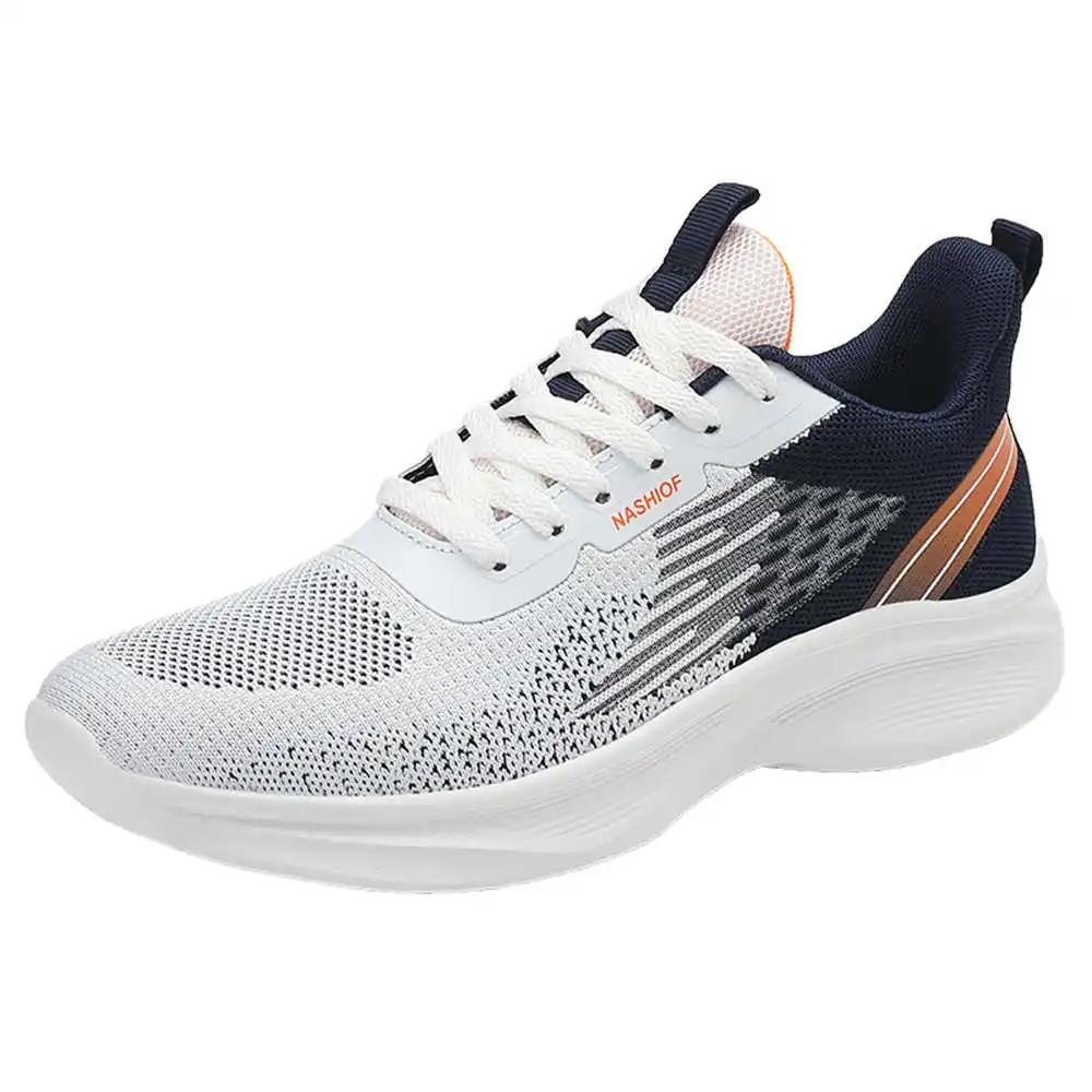 42-43 Tied Short Boots Men's Brown Shoes Man Shoes High Top Sneakers Sport Fit Life Specials Trainers Sabot Order Items