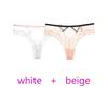 TERMEZY Lot de 2 culottes Sexy en dentelle pour femmes, sous-vêtements taille basse, ajouré, string Transparent, sans couture, string, Lingerie