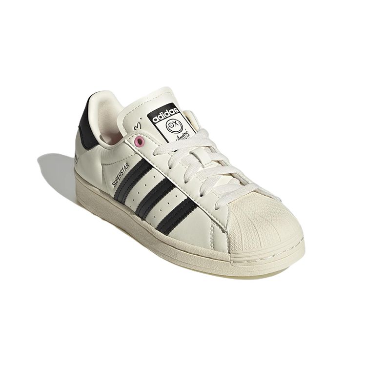 André Saraiva x Adidas Superstar Stort Barn Kjærlighet Graffiti Barnesneakers Krem Kremhvit Kjerne-Svart GZ1753