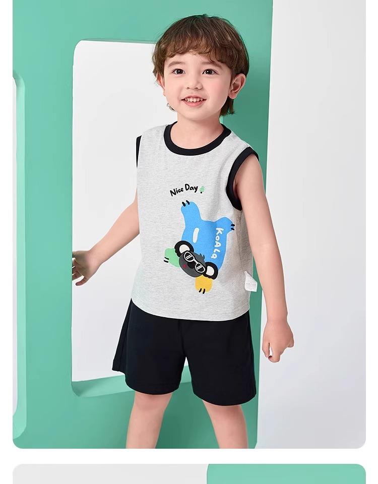 Balabala Children's Boys' Quick Drying Short-Sleeved Set