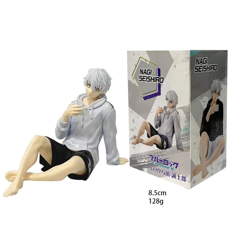 New 8.5cm Megahouse Blue Lock Nagi Seishiro GEM Anime Figure PVC Cute Table Decoration Model Toys Kids Christma