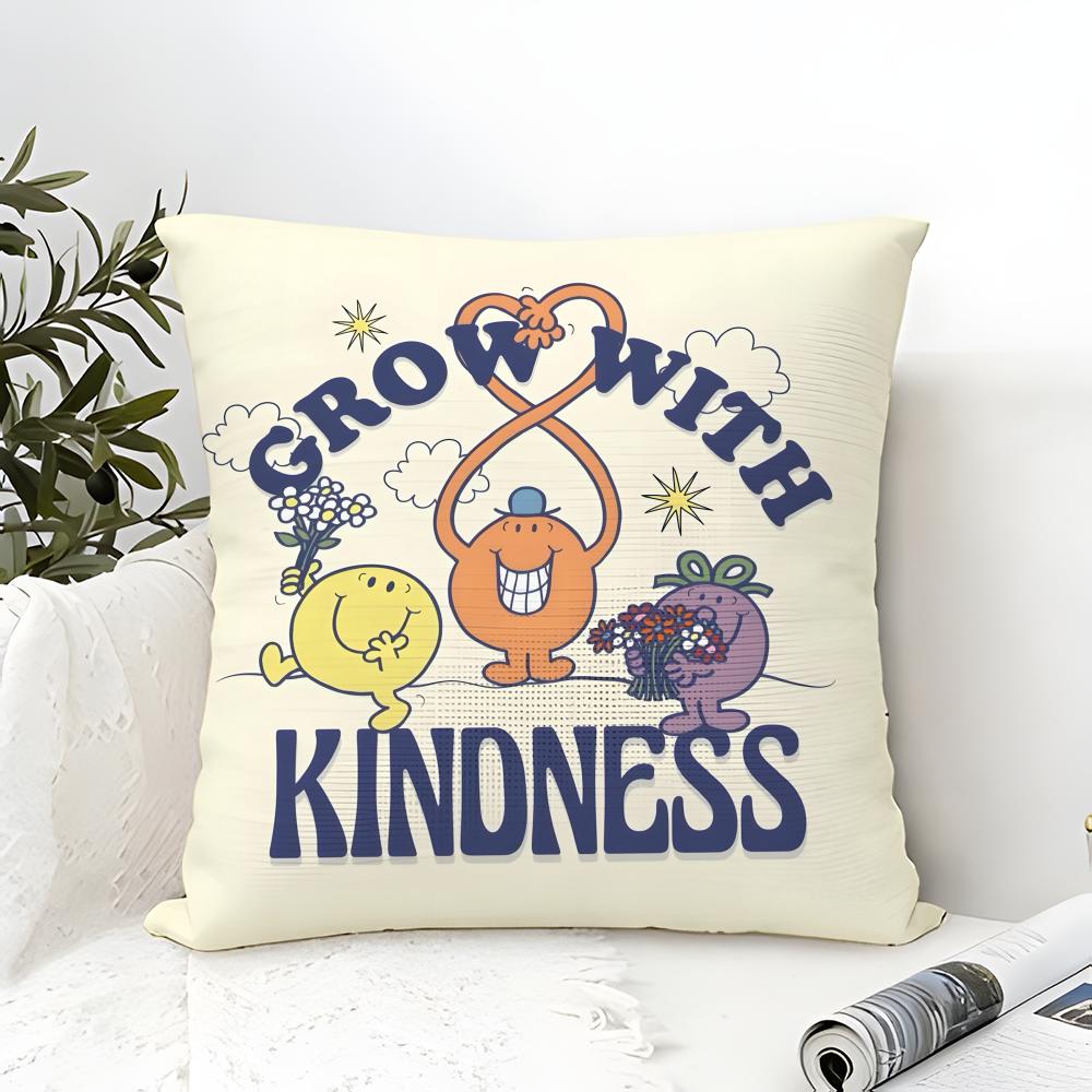 Classic Reto Cartoon M-Mr.Men and Little Miss Pillow Case linen pillow case sofa home decor cushion cover cushion cove
