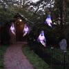 Dobré-Halloweenské Dekorativní Uspořádání Místa Rekvizity, Duch Vějíř LED Svítící Duch Přívěsek Závěsná Dekorace