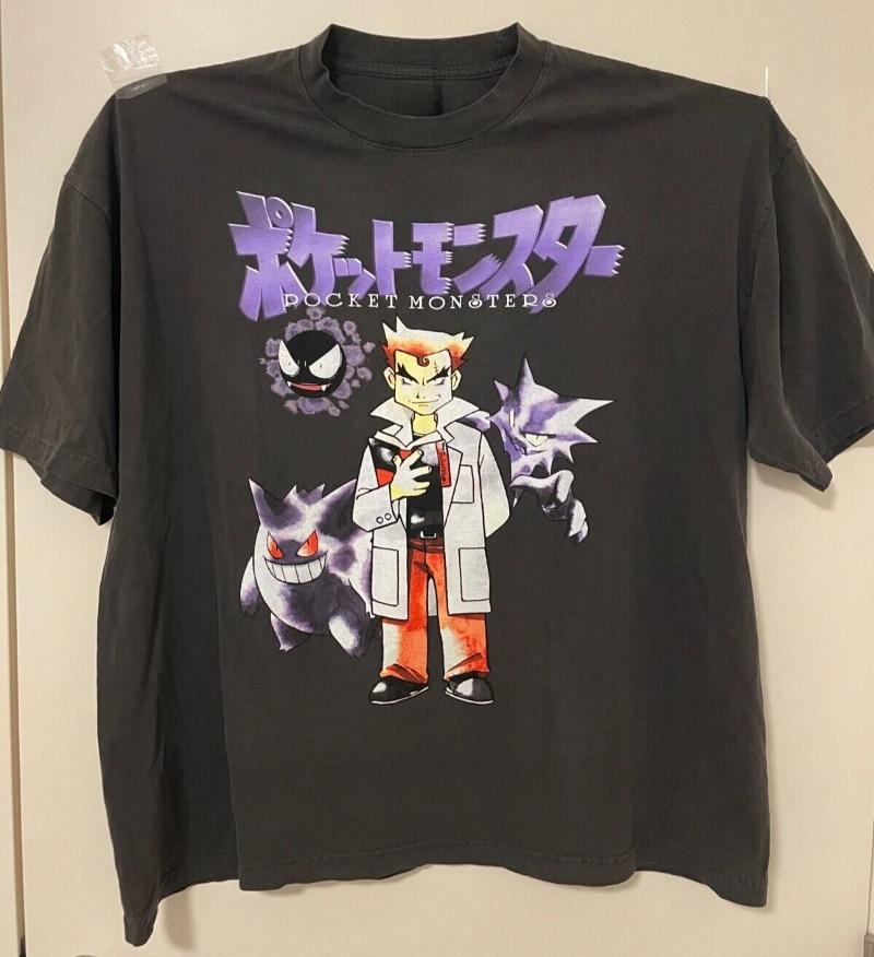 

Pokemon Gengar Unisex TShirt Unisex Fashion Loose Summer Street Sports Comic Short Sleeve Unisex Women Crew Neck Top Cotton M