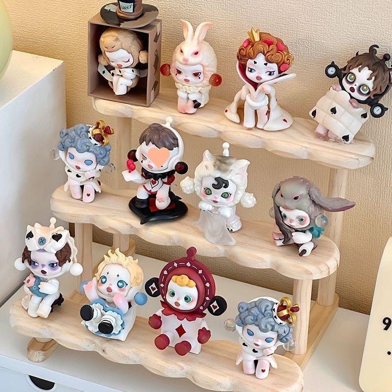 Solid Wood Tiered Display Shelf for Collectibles & Plants