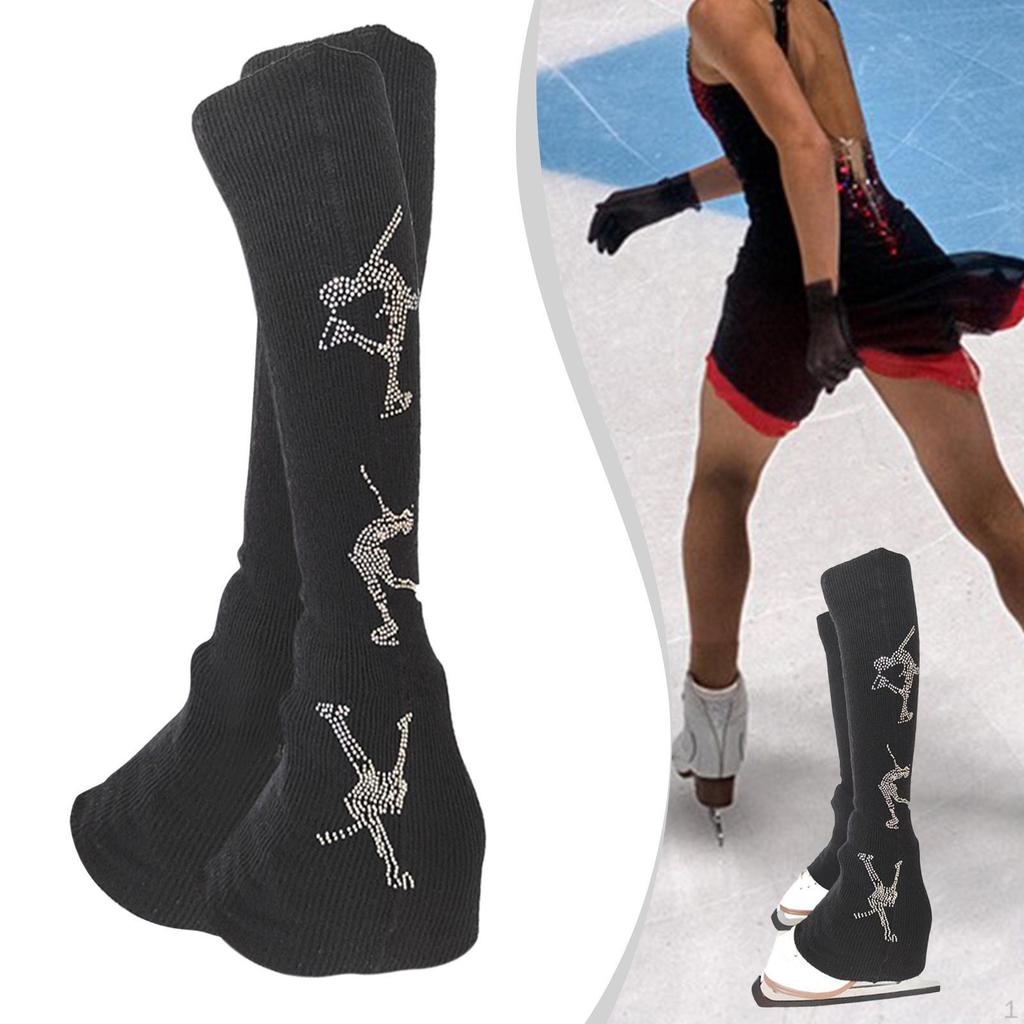 2 Figure Skating Leg Warmers, Socks And Covers, Ice Skate Sleeves.