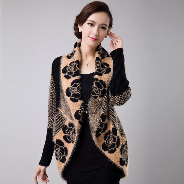 

Женский свитер, кардиганы, повседневный теплый женский вязаный свитер One Size хаки