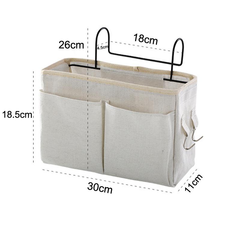 Bedside Caddying Bed Organizer Storage Bag With Pockets Pocket For Dorm Bedroom Kitchen Organization Storage Bag
