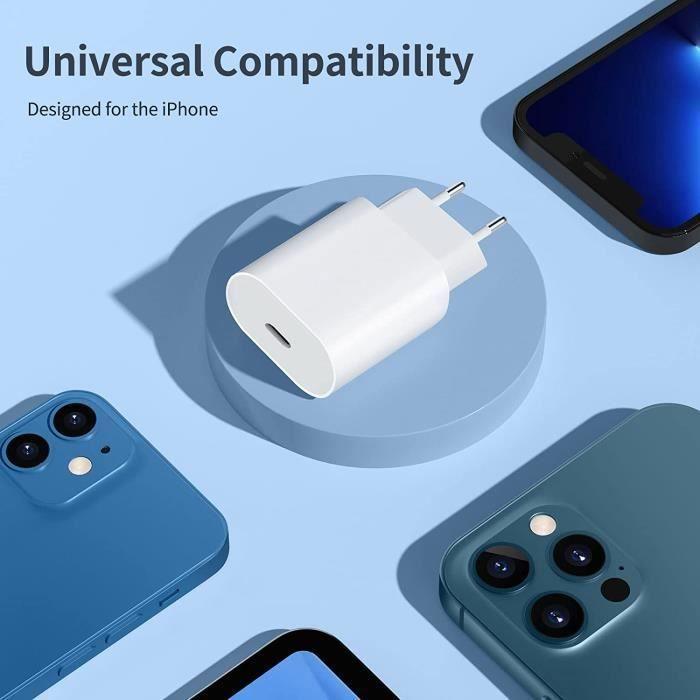 USB-C Charger - A42 - 20W - Compatible iPhone 11 To 14 - Fast Charging Power Delivery 3.0