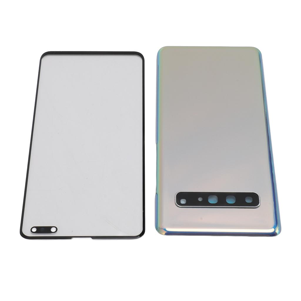 Back Glass Replacement and Front Outer Lens Glass Screen with Camera Lens Tape Parts Repair Tools for S10 5G