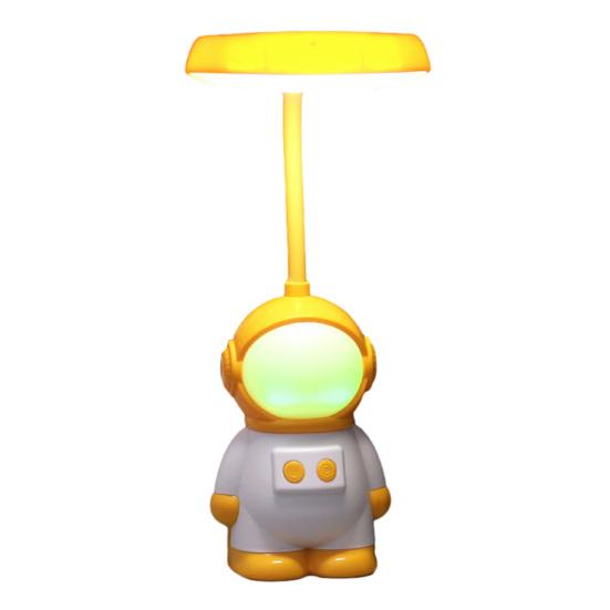 Astronauten Schreibtischlampe für Kinder Neuheit Raumfahrer LED Nachtlicht mit 7 Farben Kinderzimmer Nachttischlampe mit flexiblem Schwanenhals für Wohnzimmer Schlafzimmer