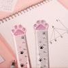 1pcs Cute Kitten Cat Claw Ruler Stationery Fun Drawing Gift Office School Measurement Drawing Ruler