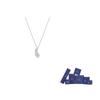 Swarovski Idyllia Rhodium Plated Necklaces Womens White