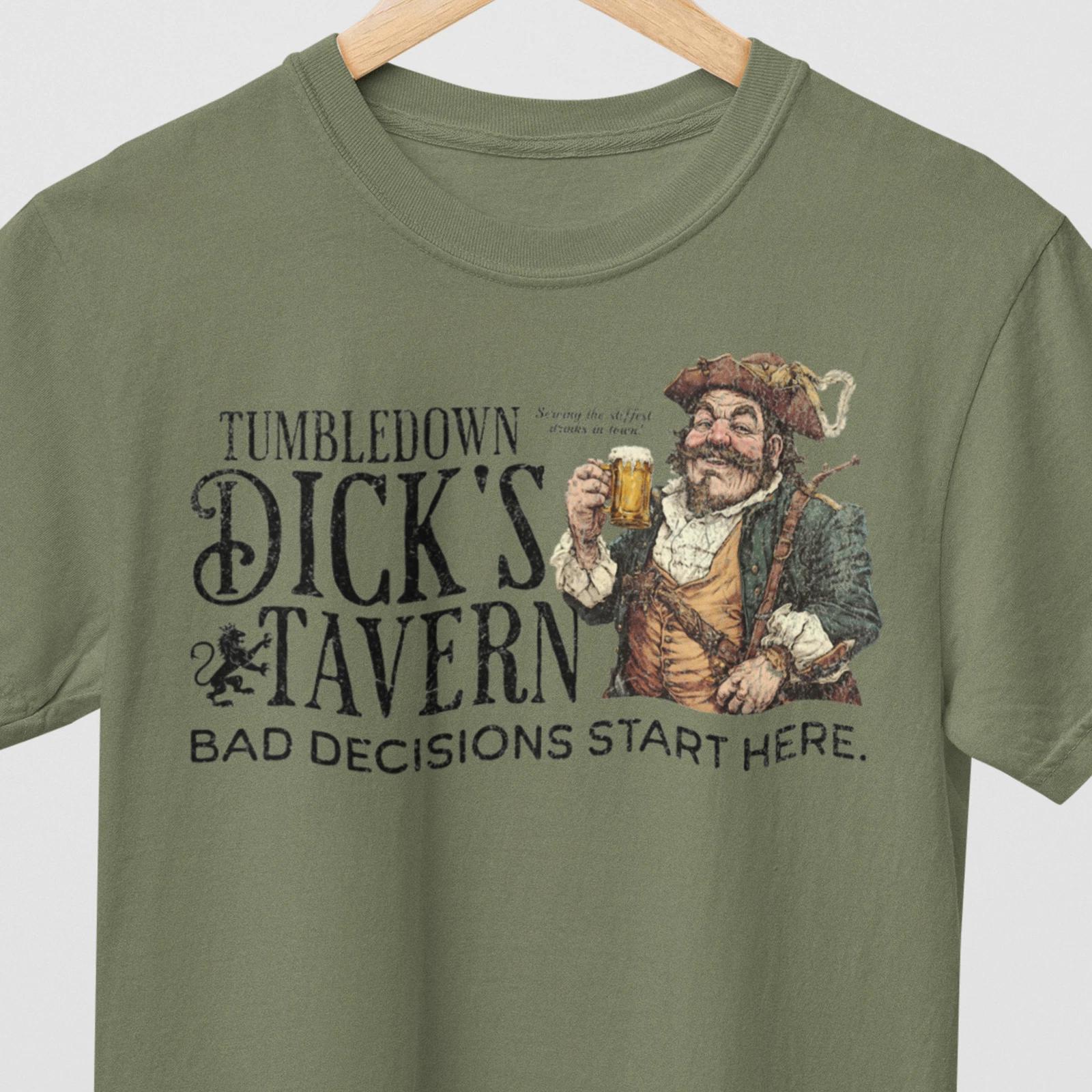Tumbledown Dick s Tavern Dive Bar T-Shirt, Drinkers Shirt, Dive Bar Tee 4XL