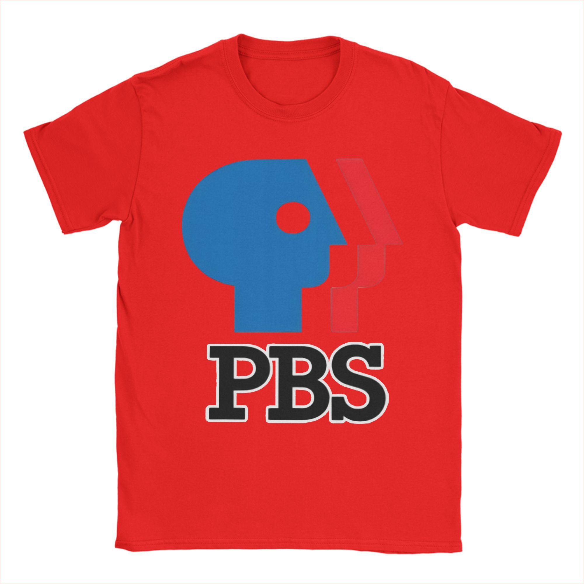 

PBS Logo Public Broadcast Service T-Shirts Unisex Novelty Pure Cotton Tees Crew Neck Short Sleeve T Shirts Gift Idea Tops S