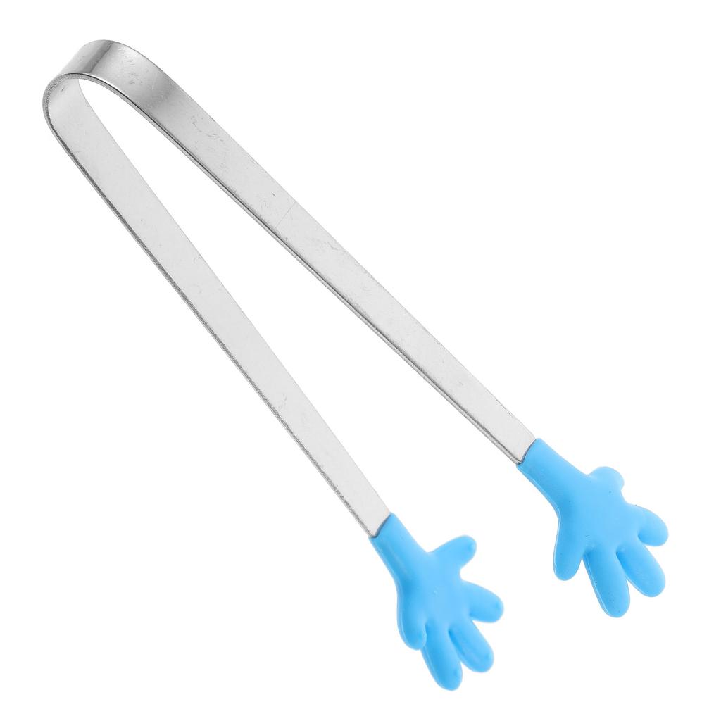 Mini Food Clip Tongs 5 Colors Stainless Steel Kitchen Gadget High Temperature Resistant Dishwasher Safe Ice Bucket Snack
