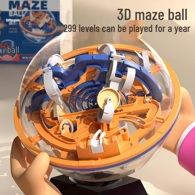 Kids' 3D Maze Ball: Enhance Balance, Concentration & Brain Power