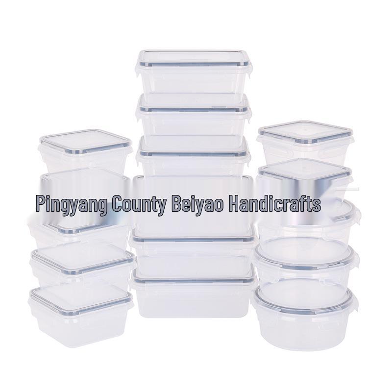 High-Transparency Multi-Size Kitchen Storage Box for Rice, Vegetables, and Snacks