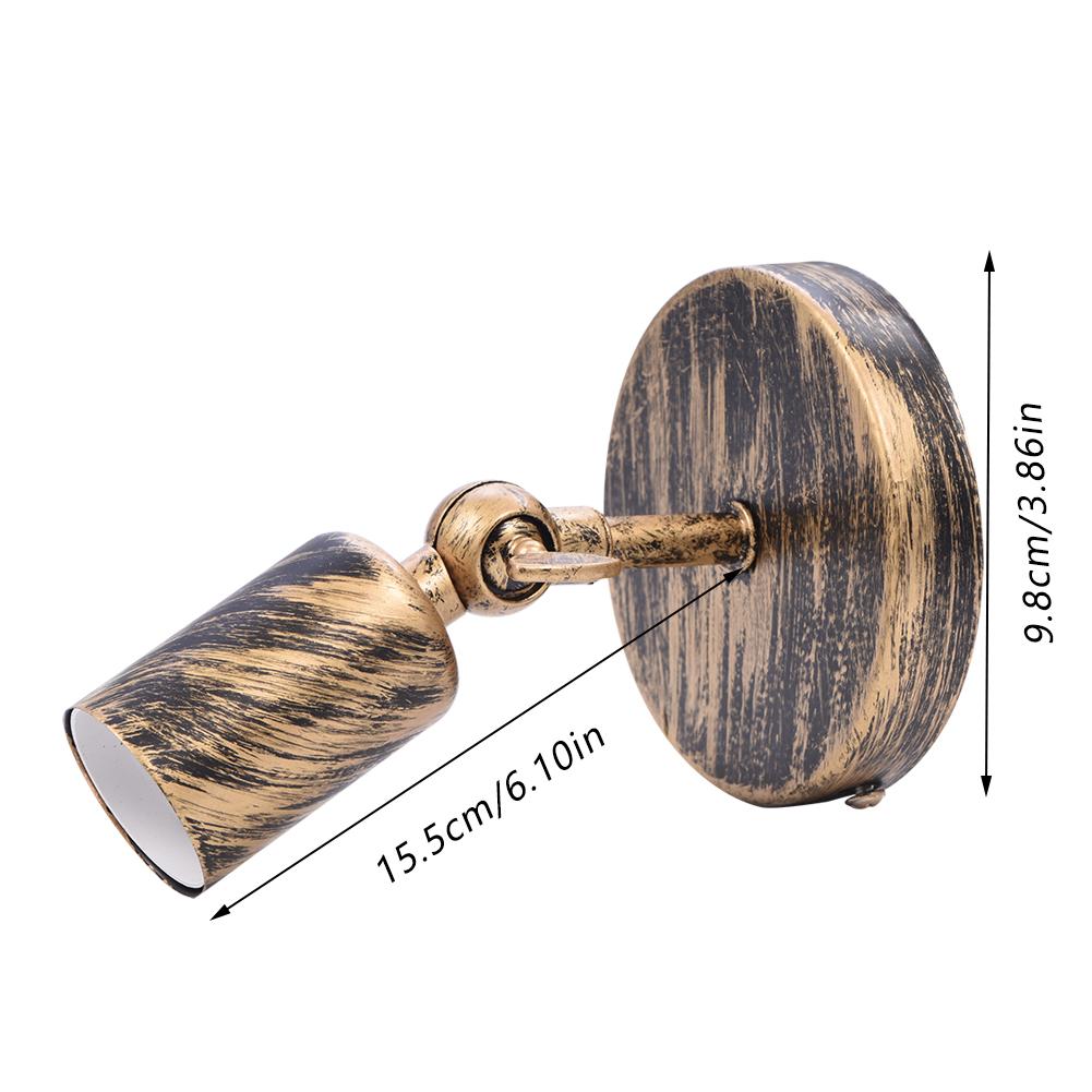 

Retro Style Wall Sconce Bar Coffee Shop Corridor Lamp Holder with E27 Light Socket Type 2