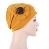 Woman Beautiful Rhinestone Flower Turban Elastic Cloth Head Cap Hat Muslim Women's Hijabs Ladies Bandana Muslim Head Cover