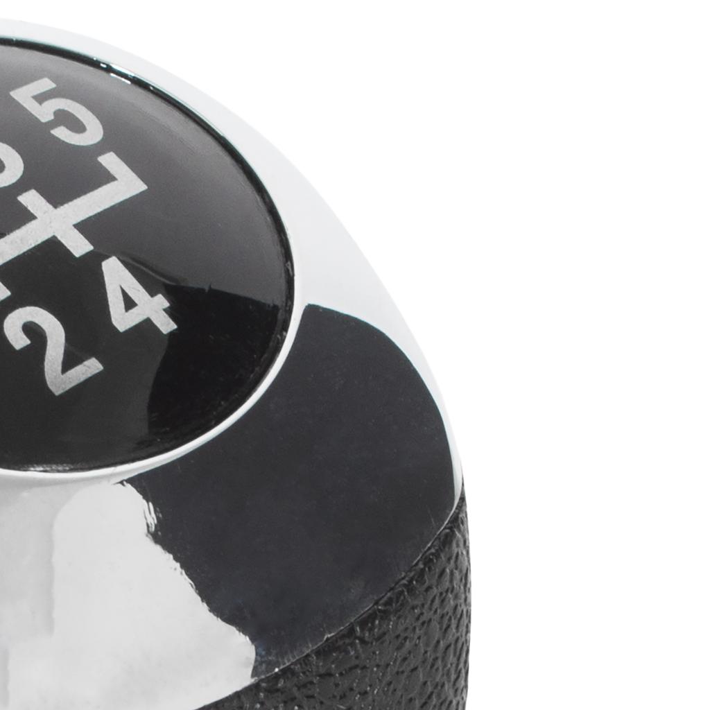 Hyundai i20 07-12 Gear Shift Knob BLACK + CHROME 5 SPEED