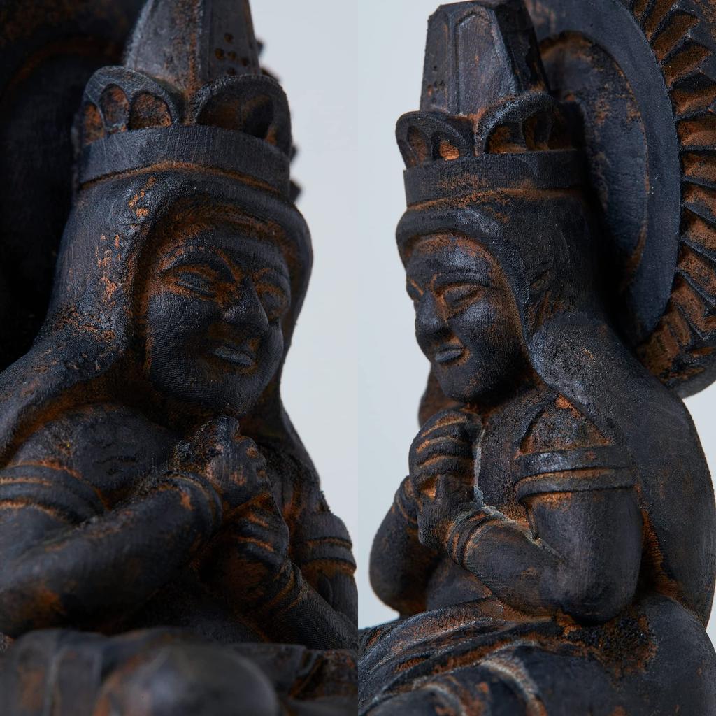 ISUM TanaCOCORO WOOD Dainichi Nyorai Mokuji Mokuji Wood Buddhist ISUM tw3535 [Palm] (Wooden Hinoki) - Buddha, Shonin, Carving, Statue, (Dainichi