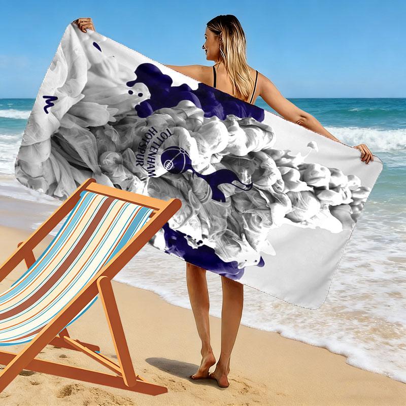 Spurs logo Print Beach Towel, Large Soft Quick Dry Towel for Beach Camping Swimming