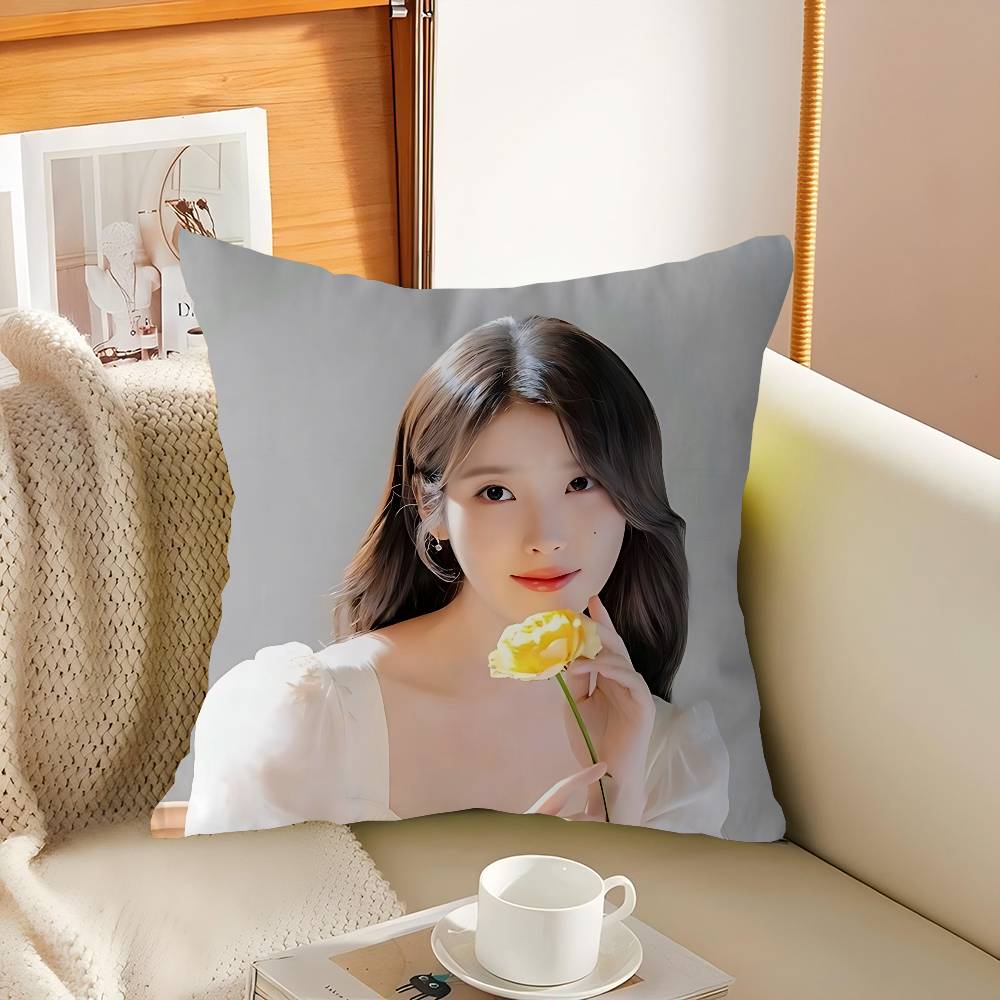 

Singer I-IU Photo Pillow Case Throw Pillow Chair Seat Cushion Nap Pillows Home Chair Cushion Seat Soft Pad Pillow Sofa Cushion 16x16Inch