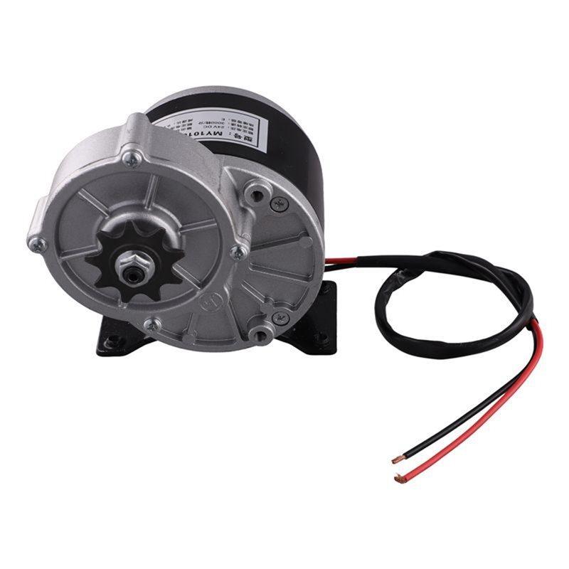 T42C-MY1016Z 24V 250W Electric Motor Gear Reduction Brushed DC Motor With 9 Tooth Sprocket Reducer E-Bike Scooter Universal