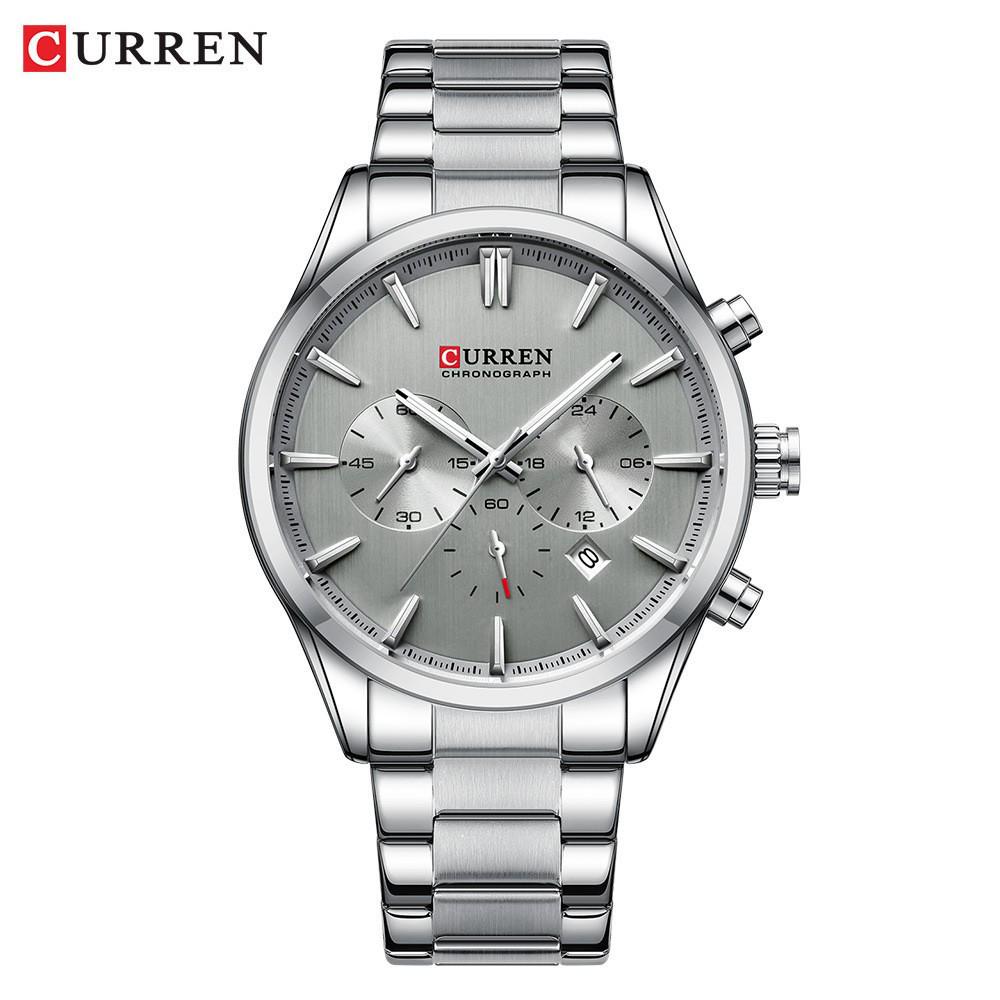 CURREN 8446 Men s Multi-function Quartz Steel Wristwatch
