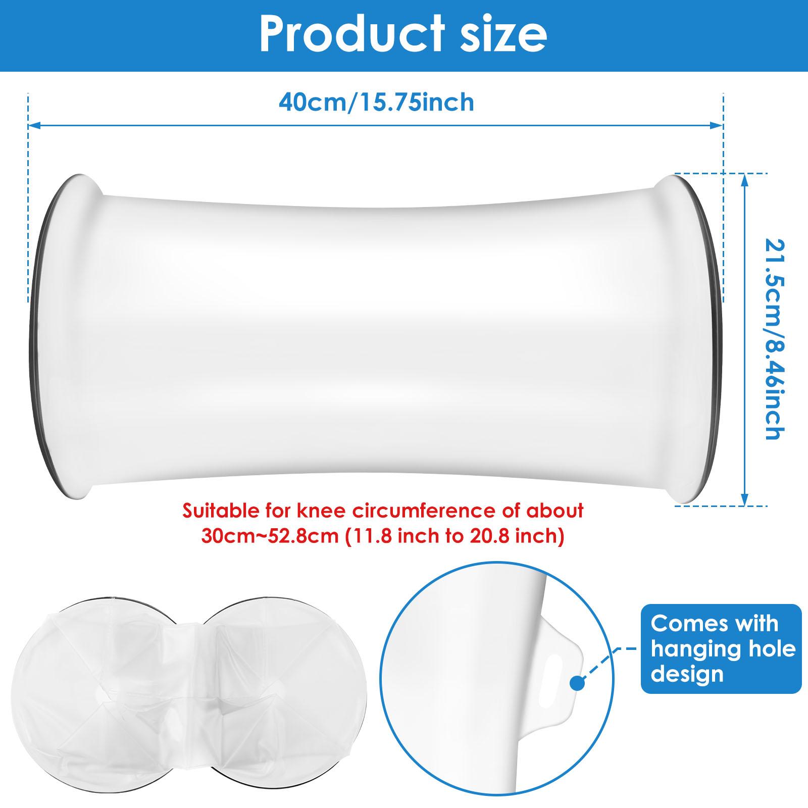 

Водонепроницаемый чехол на гипс для колена Герметичный протектор для гипсовой повязки Многоразовый и долговечный протектор для гипса для душа Ожог Ссадина чёрный