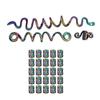 Colorful Celtic Hair Beads Loose Coil Hair Jewelry For Braid Hair Rings Dreadlock Bead Braid Rings Hair Clip Braid Clip