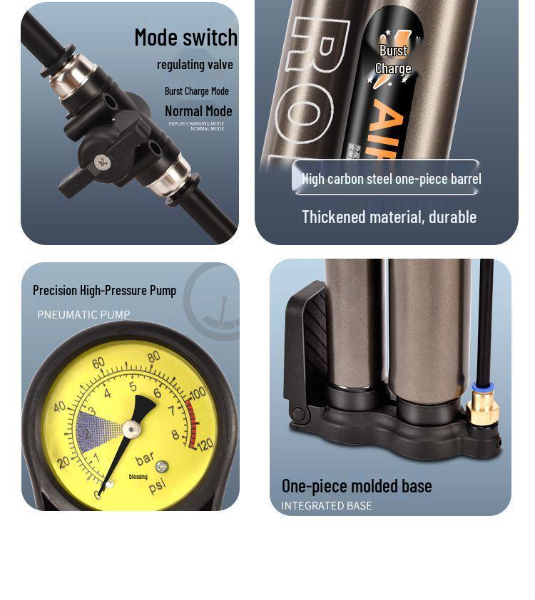 High-Pressure Electric Pump for Bicycles, Motorcycles, Cars, and EVs