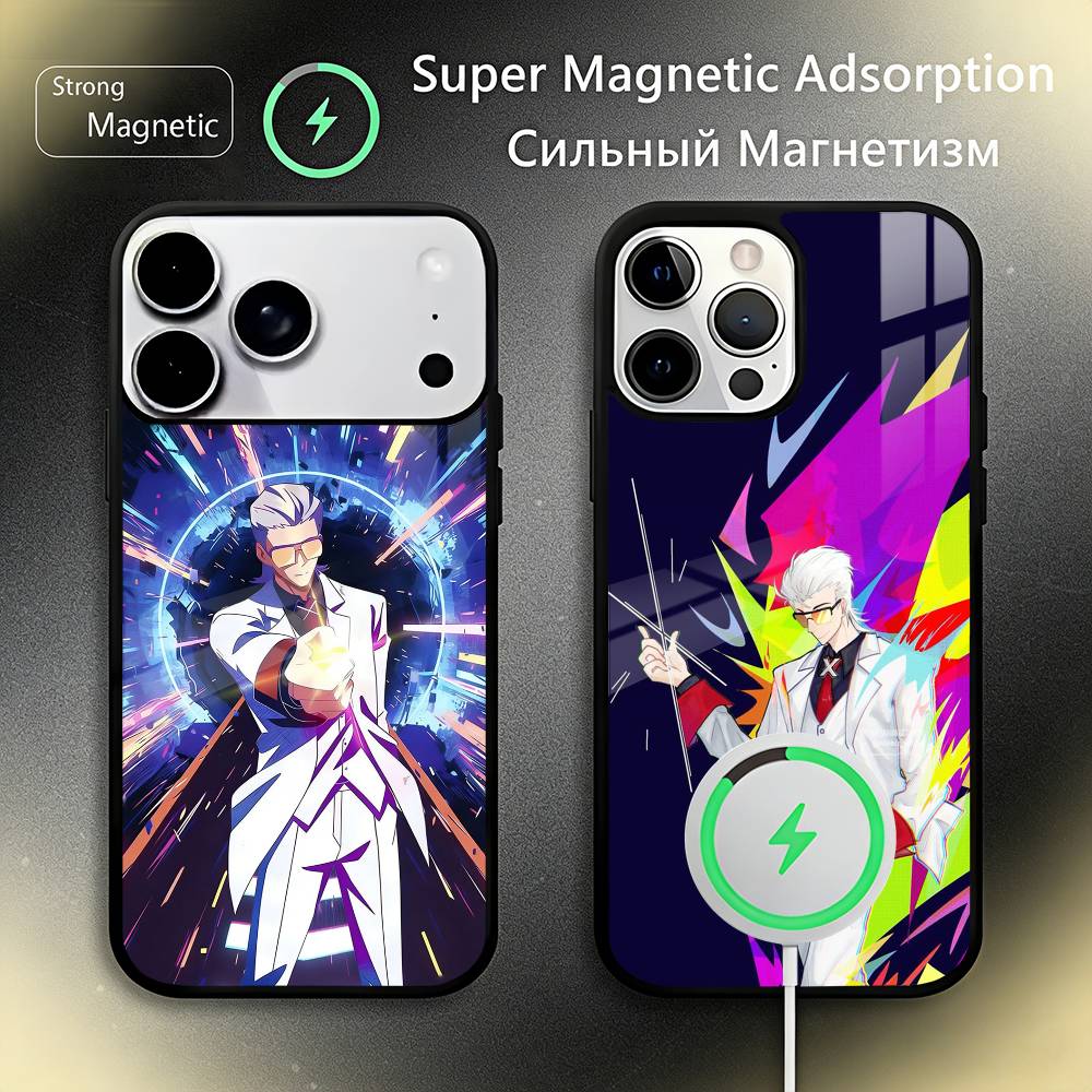 Coque de téléphone T-To Be H-Hero X Pour iPhone17,16,15,14,13,12,11 Plus,Pro Max Pour Recharge Sans Fil Magsafe