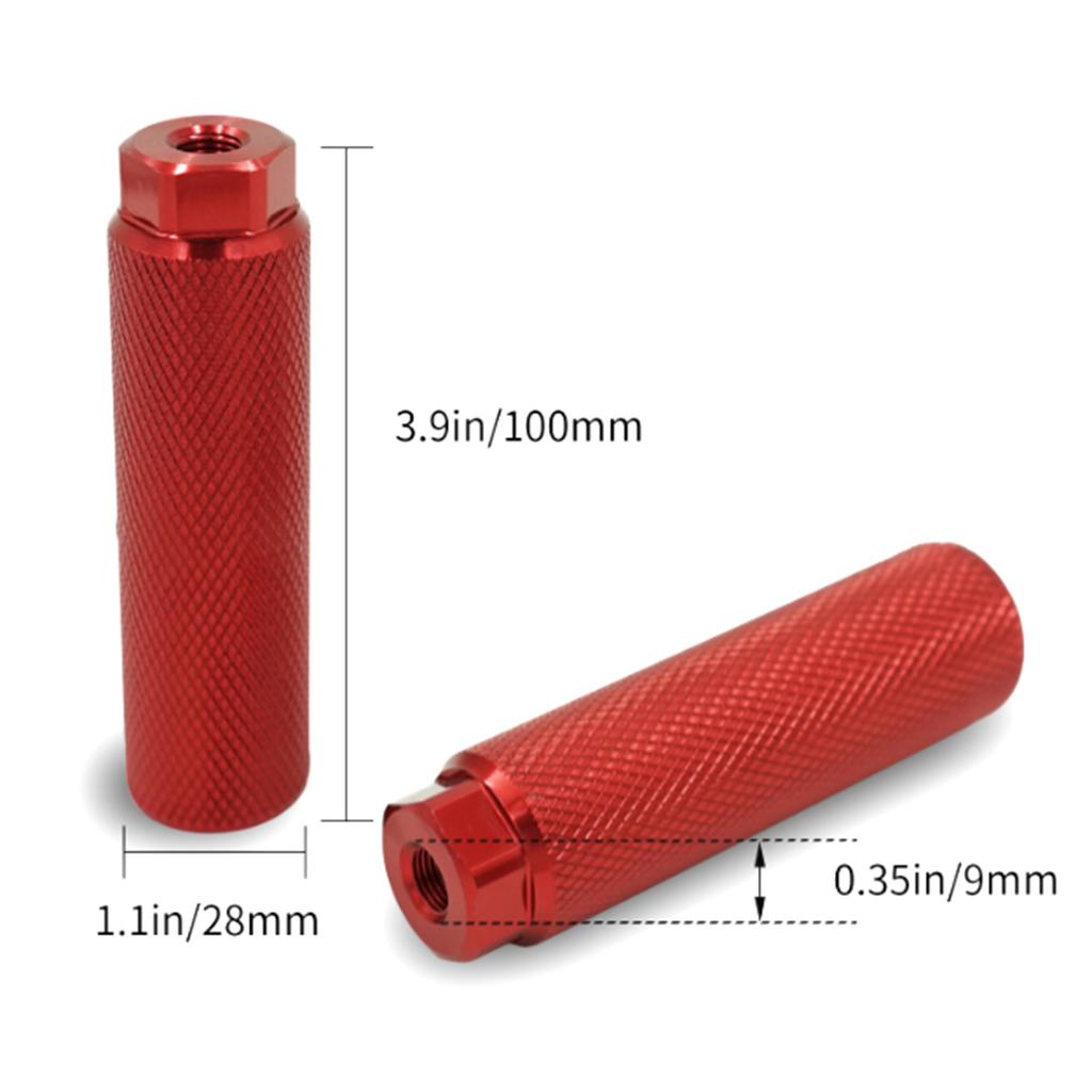 2Pcs Bicycles Foot Rest Stunt Pegs Anti-slip Bikes Rear Feet Stunt Pegs Aluminum Alloy Anti-Skid Bikes Foot Pegs Set
