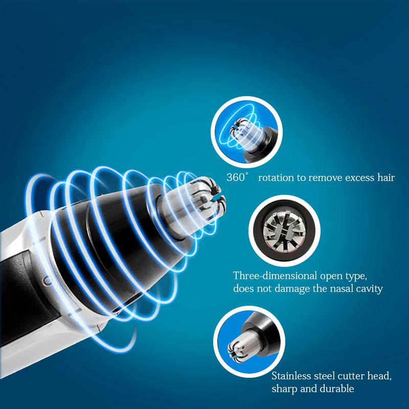 Aggiorna tagliacapelli per naso portatile tagliacapelli per naso elettrico uomo rasatura tagliacapelli per naso nero senza spray tagliacapelli per naso