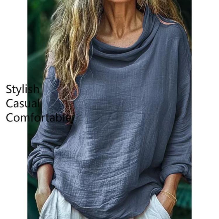 Long Sleeve Blouses Shirts Womens Fashion Casual Solid Color Print Spring Autumn